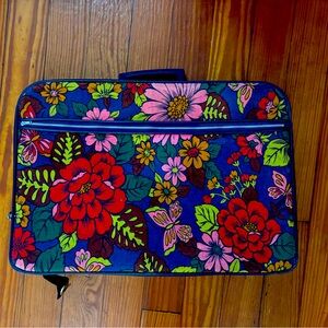 Vintage floral weekender suitcase